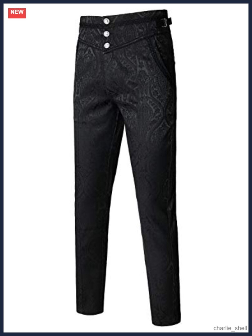 Men's Gothic Victorian Cosplay Pants with Multi-Pocket Stretch Design